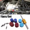 11Pcs/set R134a Auto Car-Air Conditioning Valve Core A/C System Caps