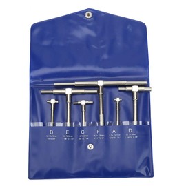 Inside Micrometer Bore,6Pcs/Set Telescopic Gauge 8-150mm Adjustable Inner Diameter Gauge Micrometer Measuring Tools