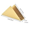 AWYY Zeaying038 Triangular Napkin Holder, Vertical Golden Napkin Holder Gold