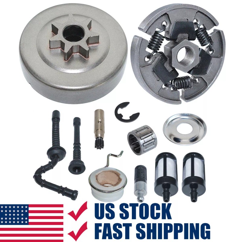 For STIHL .325" Clutch Drum Sprocket Oil Pump Worm Gear