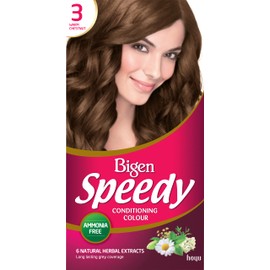 Bigen Speedy Conditioning Colour | Easy & Speedy Application | No Ammonia | with Natural Herbal Extracts - Warm Chestnut No. 3