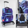 Backpack Trolley Wheeled Cart-Backpack Hand Truck with Luggage Strap,Aluminium Alloy