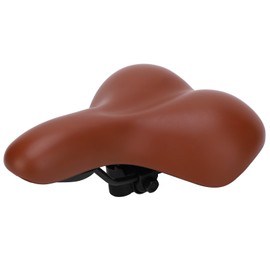PU Leather Ergonomic Bumper Mountain Bicycle Saddle Seat Bike Cushion Cover AccessoryBrown
