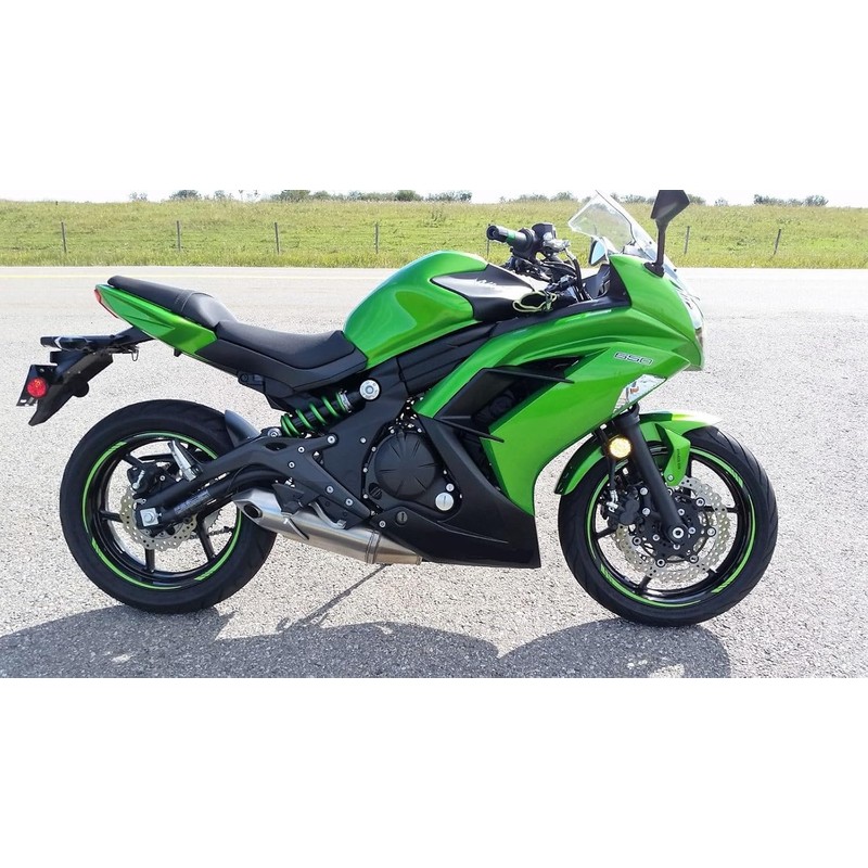 AxxL Motorcycle 17-Inch Custom Rim Sticker STD2 Model (Fluorescent Yellow)