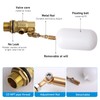 MUALROUS 1/2 Inch Brass Valve with Plastic Float Water Float