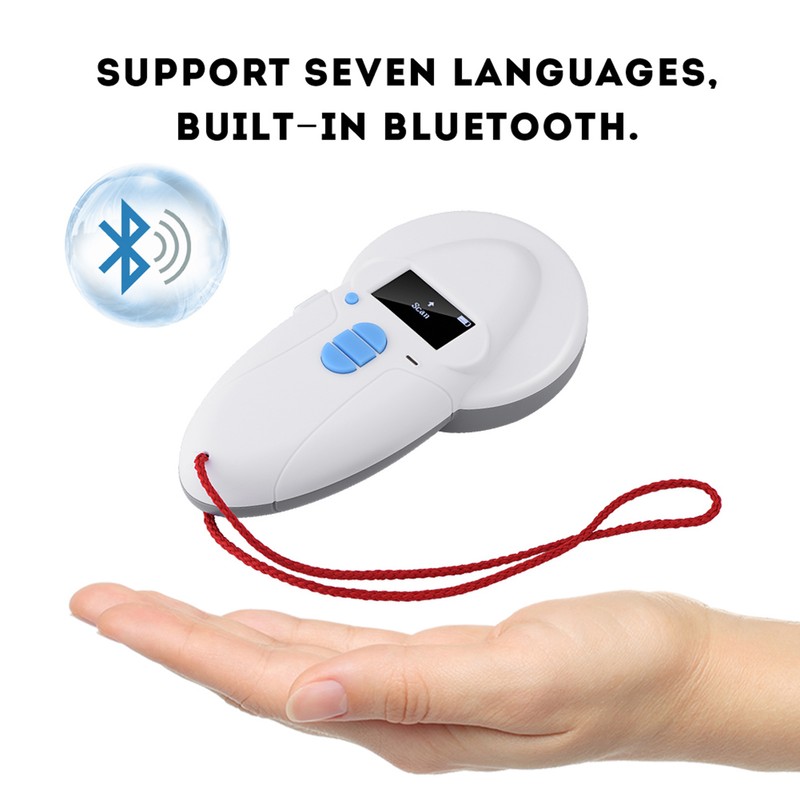 Handheld Rechargeable Animal Chip ID Reader Microchip RFID Scanner