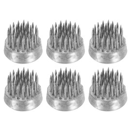 PATIKIL 0.9" Flower Frogs Ikebana Kenzan, 6 Pcs Flower Arranger Tool Stainless Floral Frog Pin Holder for Vase Flower Arrangement, Silver Tone