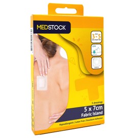 MEDSTOCK Fabric Island Multipack - 5cm x 7cm - 5pcs