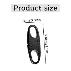 Tabanzhe 6PCS Zipper Lock Clips-Anti Theft Backpack Zipper Pull Locks Double Opening Snap Travelling Bag S Carabiner Hooks for Travel Outdoor Sports Camping