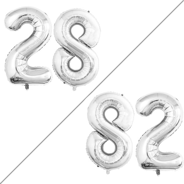 GOER Number 28 Balloons for 28th Birthday Party Decorations,42 Inch
