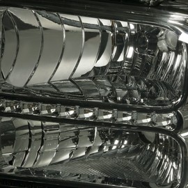 DNA MOTORING LED DRL Headlamps Headlight Assembly Compatible With 05-07 Ford F250-350 F450 F550SD, Smoked/Amber, HL-OH-FSD05-LED-SM-AM