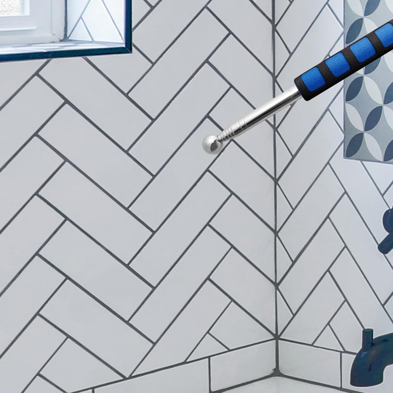 GLADFRESIT Retractable Hollowing Drum Hammer, Thickened Detecting Hammer, Professional Telescopic