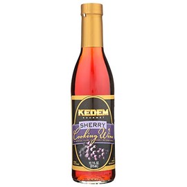 Kedem Gourmet Sherry Cooking Wine 12.7oz Bottle, No Artificial Colors of Flavors, Gluten Free, No Sugar Added, Certified Kosher