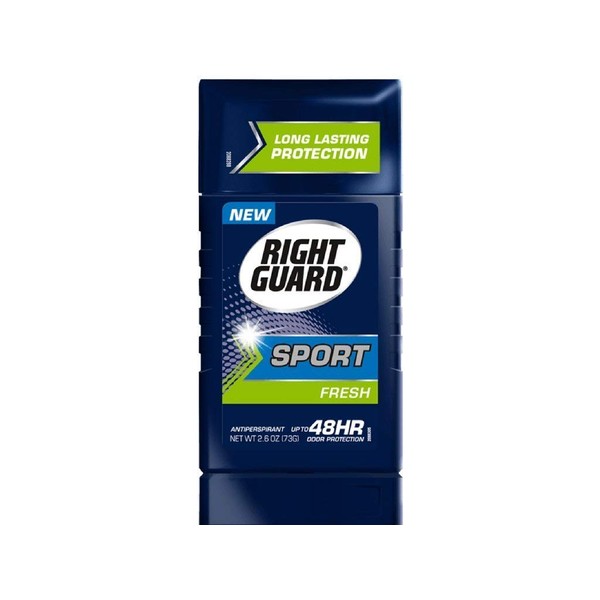 RIGHT GUARD Sport Antiperspirant Up To 48HR, Fresh 2.6 oz (Pack of 8)