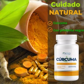 Cúrcuma con Pimienta Negra 500 mg – 100 Cápsulas por Frasco"