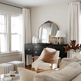 100% Blackout Shield Blackout Curtains for Bedroom Faux Linen Black Out Curtains 96 inch Length 2 Panels Set, Back Tab/Rod Pocket Thermal Insulated Curtains with Black Liner, 50''W x 96''L, Beige