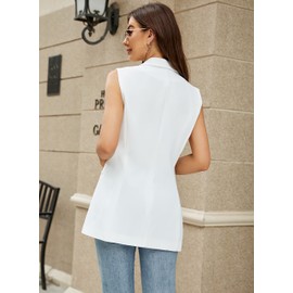 Kedera Womens Vest Dressy Casual V-Neck Button-Down Lined Suit Jacket Waistcoat Versatile Vests