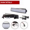 GTINTHEBOX 2X Clear Switchback LED White DRL Turn Signal Lights