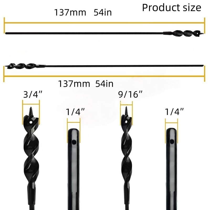 KELINER Flexible Drill Bit Kit - 3/4" & 9/16" x