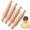 Mini Rolling Pin 4pcs 5.5-inch, Mini Wooden Rolling Pins, Family