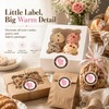 36 Pcs Make Cakes with Love Stickers, Round Baking Labels