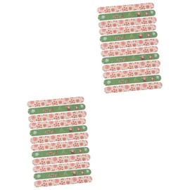ABOOFAN 24pcs Christmas Nail Files Lightweight Grit Tools for Manicure and Pedicure for Natural and False Nails for Holiday Art
