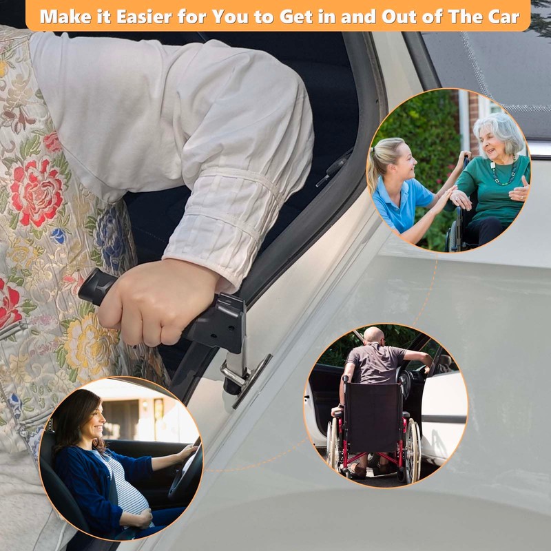 3pcs Mobility Independence Kit: Portable Standing Aid,Car Grab Handle Auto