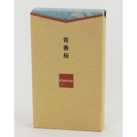 Kongodo Original Incense Incense Seishun Cherry Blossom Smoke, 4.6 oz (135 g) (Aqua)