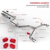 PTNHZ RACING Universal 4PCS Polyurethane Exhaust/Muffler Rubber Short Hanger Insulator