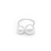 Pearl Ring for Women Pearl Finger Ring Dainty Adjustable Open