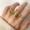 Stack Knuckle Rings Set,8 Pieces Stacking Rings Gold Silver For