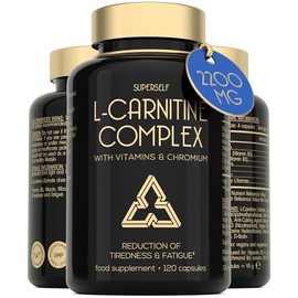 L-Carnitine Capsules 2200mg with Vitamins - High Strength - Pre-Workout