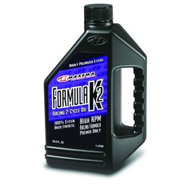 Maxima Racing Oils 22901-2PK Formula K2 Synthetic Racing 2-Stroke Premix Oil 1L Bottle, 2-Pack