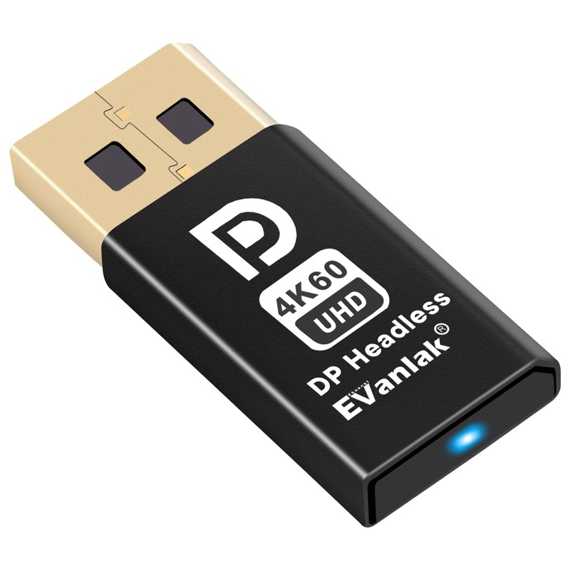 DisplayPort 4k60Hz Headless Ghost Display Emulator for PC DP Dummy