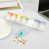 DJAPWPX Plastic Magnetic Weekly Pill Organizer, Removable Large Capacity Weekly