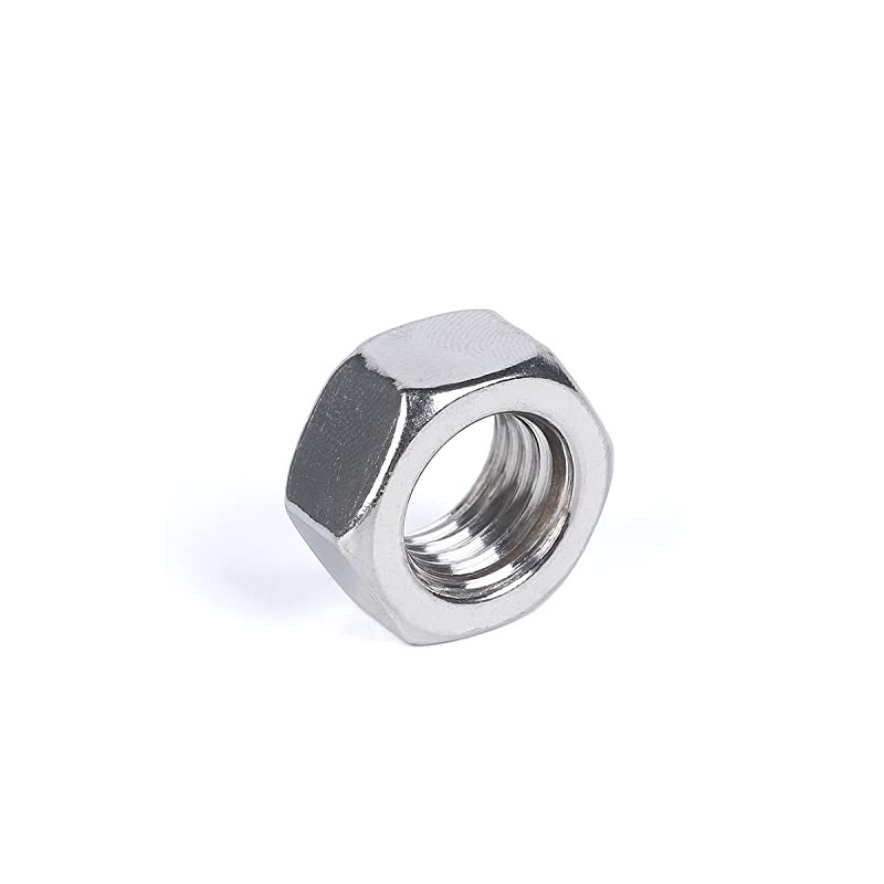 Sowaka 100 Pcs Hex Nuts M3 304 Stainless Steel Silver