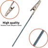 50Pcs Metal Wire Alligator Clamp Long-Tailed Alligator Iron Clip Clasp