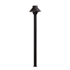 Low Voltage Landscape Small Hat Light in Black Finish
