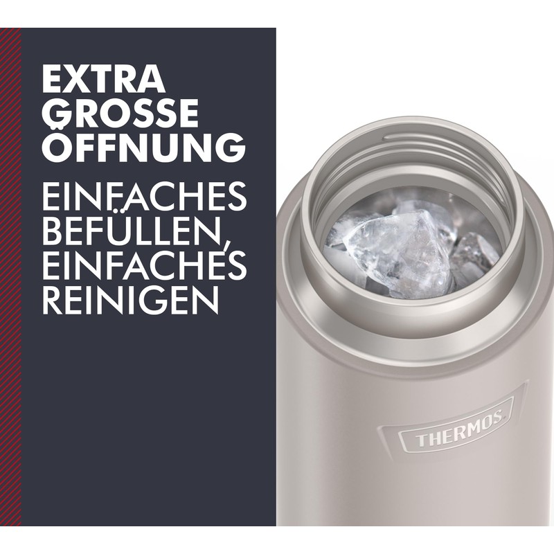 THERMOS Icon Beverage Bottle 0.71 L, Beige/Sandstone Matt, Thermos Flask,