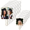 12 Pcs Graduation Sublimation Blanks Paddle Fan 2025 Graduate Wood