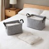 Pack of 2 Felt Basket Storage Basket with Two Handles,