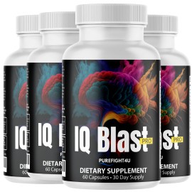 Neuronol IQ Blast Capsules,  Advanced Cognitive Formula Supplement - 4 Bottles