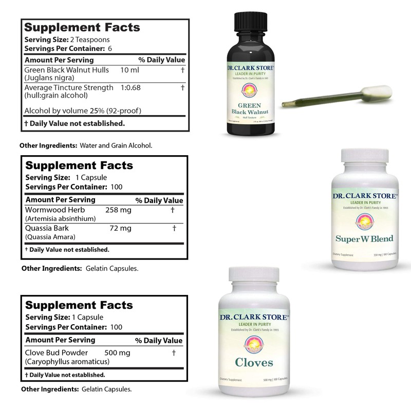 Dr Clark Store Intestine Support & Cleanse Kit - with