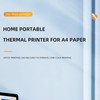 Ejoyous Thermal Printer A4, Mobile Printer A4 for On the