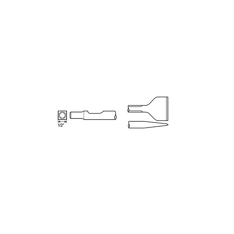 Chicago Pneumatic WP123998, 1 3/8" wide scaling Chisel for CP7120