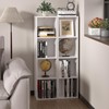 NewBeth 4 Cube Storage Organizer, 4 Tier Cube Low Bookcase