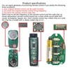 433MHZ Cloning Remote Control Keychain,Universal Garage Door Opener Remote Garage