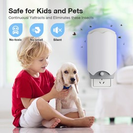 2 Packs Flying Insect Trap,Fruit Fly Traps for Indoors Fly Traps Indoor for Home Captures Mosquitoes, Houseflies, Moths, Gnats, Fruit Flies