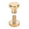 50Pcs Decorative Rivets 50Pcs Slot Flat Head Screws Brass Screw