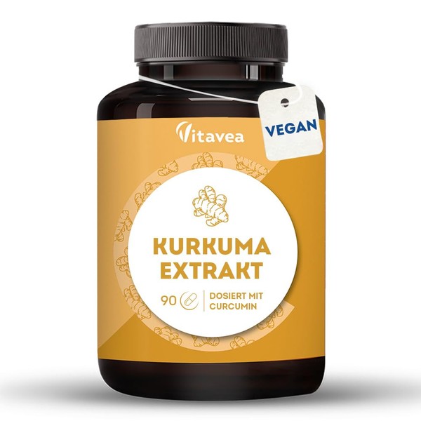 Turmeric Extract with Curcumin - 1105 mg Turmeric - High